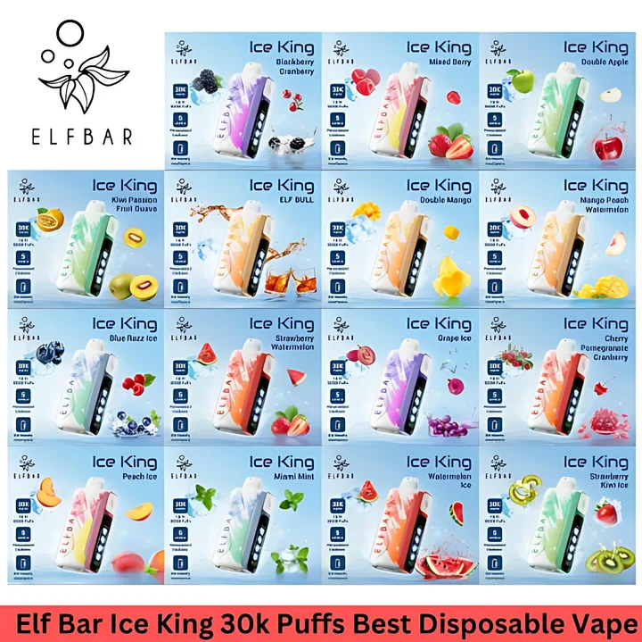 ElfBar Ice King 30000 拋棄式電子煙｜5 檔冰度調節・30K
